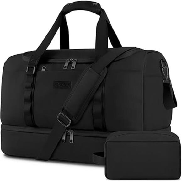 Travel Bag for Men Women, Duffle Bag & Gym Bag with Shoe Compartment, Weekender - Picture 7 of 7